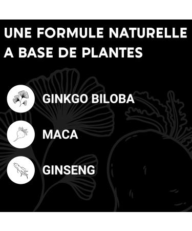 MEN S FORMULA | Strength Power Endurance | Plant Complex: Maca Tribulus Terrestris Ginseng Ginkgo Biloba Zinc | 60 Capsules | Made in France | Food Supplement - Buy Online on GoSupps.com