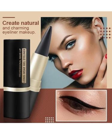Natural Black Eyeliner Cream Waterproof Matte Quick Dry Eyeliner Eyeliner Gel Stick Makeup Eye-Liners for Women Girls Matte Black Eye-Liner Pencil Eyeliner Pen Black Eyeliner Pencil(All) - Buy Online on GoSupps.com