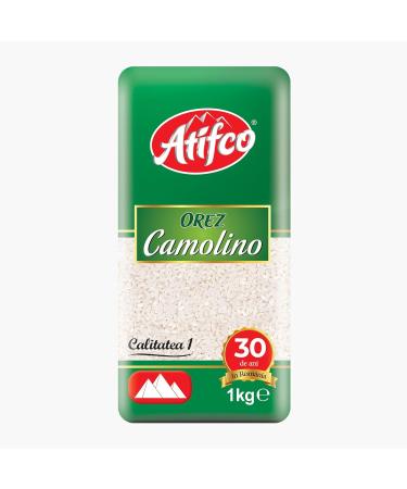 Atifco Orez Camolino White Rice 1Kg | Long Grain White Rice | Fluffy and Flavorful Side Dish | Grown in Romania | Ideal for Stir Frys Salads & Currys | Pack of 2 - Buy Online on GoSupps.com