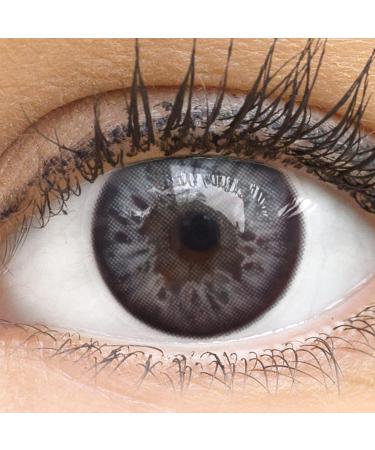 Buy Natural Lucca Gray Contact Lenses - Silicone Comfort 14.00mm 0.00 Diopters | International Shipping Available - Buy Online on GoSupps.com