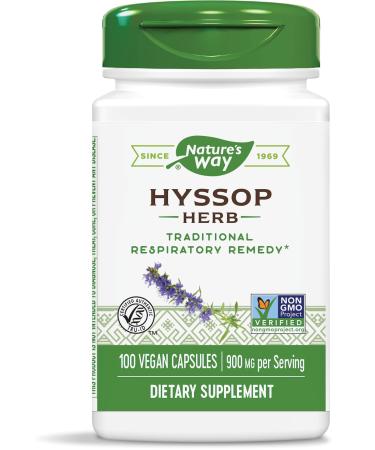 Nature's Way Hyssop Herb 900 mg 100 Vegan Capsules
