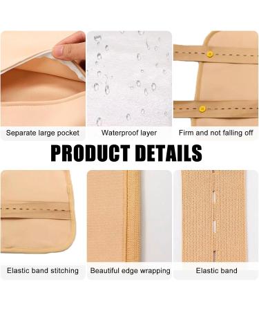 Reusable Castor Oil Pack Wrap Set | 4 Khaki Cotton Flannel Wraps for Liver Detox Neck Relief & Constipation Relief - International Shipping - Buy Online on GoSupps.com