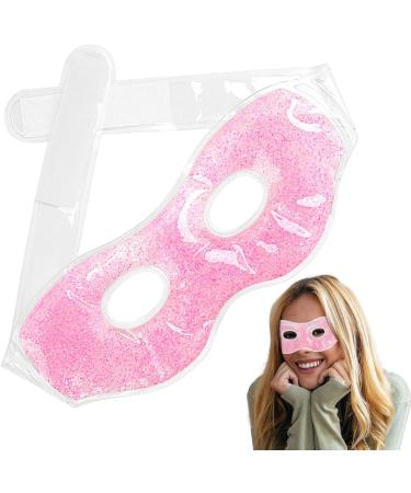Gel Eye Cover Cooling Ice Pack 4.33in Eyes Dark Circles Reusable Spa Bead Mask Soothing Relief for Eye Strain Relaxation Sleep Headache Relief - Buy Online on GoSupps.com