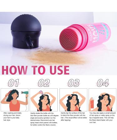 Hair Fibers for Thinning Hair & Bald Spots (Dark Brown) | Hair Loss Concealer Powder for Men & Women | Makes Thin Hair Look Thicker - Buy Online on GoSupps.com