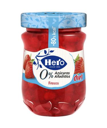 Hero Diet Strawberry Jam - 6 Packs of 280g - Total 1680g