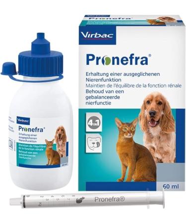 Virbac Pronefra Diet Supplement for Small Animals Pack of 1 (1 x 60 ml) 1 count (Pack of 1) - Buy Online on GoSupps.com