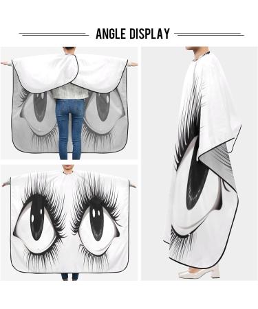 Kigai Cute Eyes Barber Cape - Waterproof Hair Cutting Cape for Men & Women | Professional Hairdressing with Adjustable Snap Closure - Buy Online on GoSupps.com