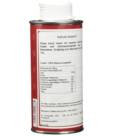 La Tourangelle Pure Sesame Oil - Intense Roasted Flavor for Fish & Wok - 250ml (Pack of 3) | International Shipping Available - Buy Online on GoSupps.com