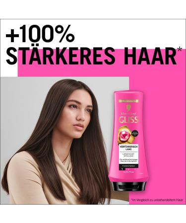 handle Gliss Conditioner seductively long 2 x 200 ml hair conditioner restores damaged hair lengths conditioner cares for dry ends 200 ml 2er Pack - Buy Online on GoSupps.com