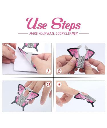 GCQQ 160PCS Butterfly Nail Forms for Builder Gel & Acrylic Nails - Pink - Buy Online on GoSupps.com