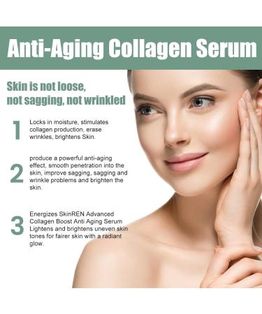  oihgerg 2PCS Advanced Collagen Boost Anti Aging Serum Skincare Glow And Protect Serum Collagen Peptide Serum for Face Wrinkles Collagen Boost Anti Aging Serum - Buy Online on GoSupps.com