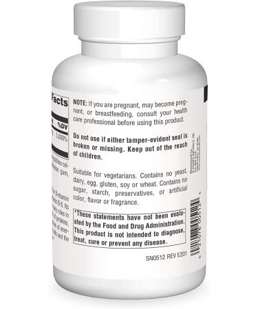 Source Naturals Pantothenic Acid 250 mg - 250 Tablets for Energy & Metabolism - Buy Online on GoSupps.com