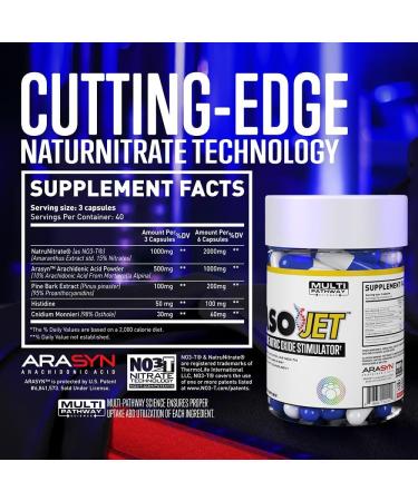 Man Sports Vasojet - Best Muscle Pump & Nitric Oxide Booster - 120 Capsules | 40-Day Supply - Enhance Your Workouts - Buy Online on GoSupps.com