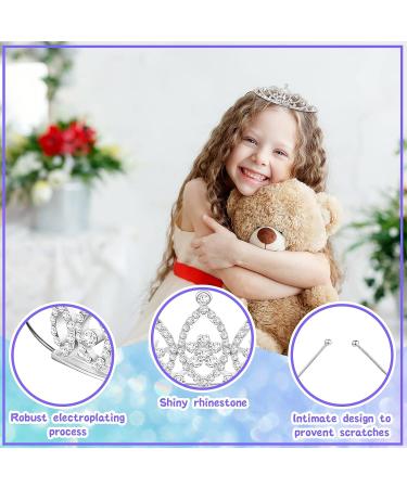 Yunlly 48-Piece Crystal Tiara Crowns Set - Princess Party Tiaras Bulk for Girls Birthday, Prom, Wedding - Silver Rhinestone Crown Accessories - Bling Gift Headband Jewelry - Buy Online on GoSupps.com