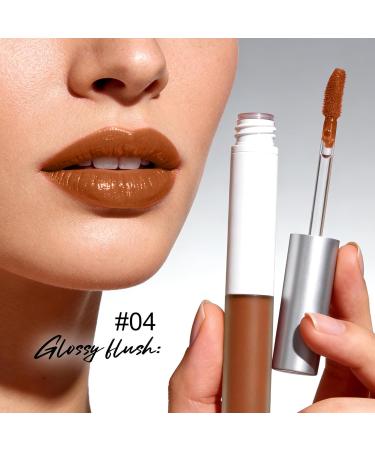  U-Shinein 2-in-1 lip pencil and gloss waterproof long-lasting with nourishing color for precise defined lines and all-day wear toasted almond - Buy Online on GoSupps.com