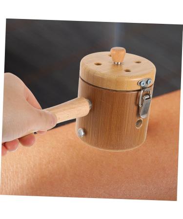 SEWOART Moxibustion Handheld Device Set - Wood & Metal Bracket Moxa Heat Tank Storage Box & Tools for Optimal Relief - Buy Online on GoSupps.com
