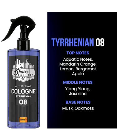 the shave factory Pump Spray After Shave Cologne - Aftershave Cologne Aftershave For Men (08 Tyrrhenian) - Buy Online on GoSupps.com