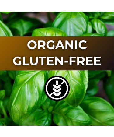 Basil Powder 200g - Premium Quality Gluten-Free Non-GMO Vegan Freshly Ground Basil Aromatic Herb Seasoning Perfect for Italian Cuisine Soups Sauces & Marinades - Buy Online on GoSupps.com