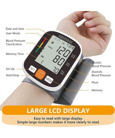 ARSIMAI WRIST DIGITAL BLOOD PRESSURE MONITOR Black - Buy Online on GoSupps.com