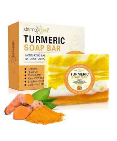 DERMAXGEN Instant Under Eye Cream & Organic Turmeric Soap Bar Bundle Hydrating Eye Cream for Puffiness & Dull Skin + Natural Turmeric Face & Body Cleanser Gentle Daily Skincare Duo - Buy Online on GoSupps.com