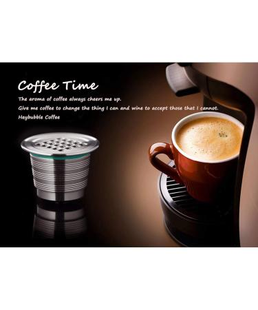 Rofawee Reusable Coffee Capsules 304 Stainless Steel K Cup Coffee Brewers Replacement for Espresso Hines 2 capsule cups - Buy Online on GoSupps.com