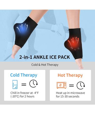 ADvancore Ankle Foot Ice Pack Wrap for Instant Pain Relief - Reusable Gel Cold Pack for Plantar Fasciitis, Sprains, Achilles Tendonitis - Ideal for Swelling and Gout - Buy Online on GoSupps.com
