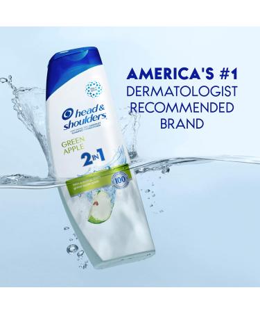 Buy Head and Shoulders 2 in 1 Dandruff Shampoo & Conditioner - Green Apple 12.5 oz | International Shipping Available - Buy Online on GoSupps.com