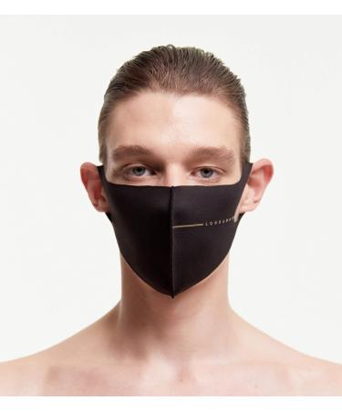 LOOKA Protective Fashion Air Mask - Washable Reusable Comfortable | Suit Line Logo Gold (Small) - International Shipping Available - Buy Online on GoSupps.com