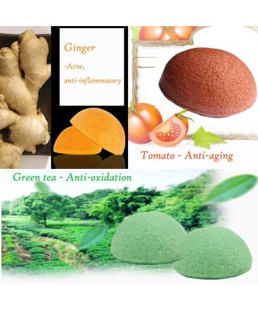 Buy Konjac Facial Sponges - Exfoliating & Cleansing Beauty Sponges for Radiant Skin | International Shipping Available - Buy Online on GoSupps.com