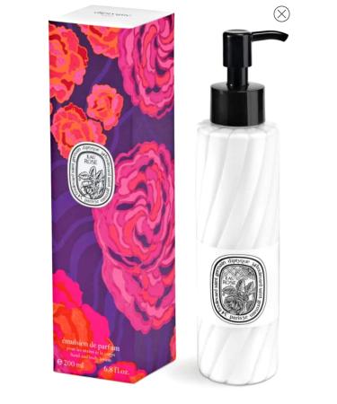 DIPTYQUE Eau Rose Hand & Body Lotion 200ml/ 6.8oz. Valentines Limited Edition.