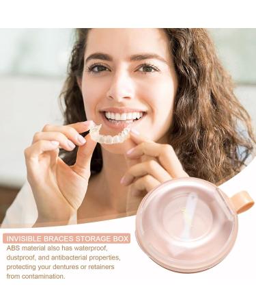 Kasmole Mundsichtui | Portable Retainer Case & Prosthesis Container | Travel Storage Box for Artificial Teeth & Bracket | Stylish Pink - Buy Online on GoSupps.com