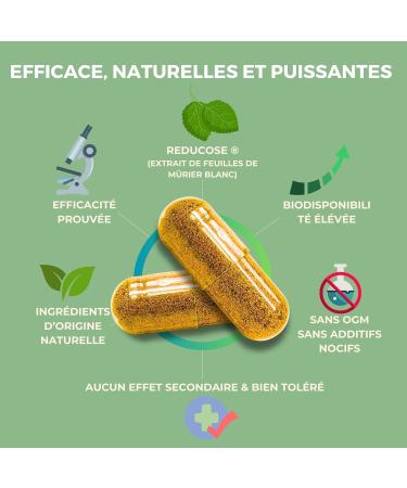 MORUS ALBA - Glucoduce Reducose (White Mulberry Extract) 750mg Weight Reduces Blood Glucose Level Reduces Cholesterol Regulates Appetite- 60 Vegan Capsules Boosties - Buy Online on GoSupps.com