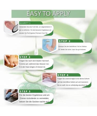  Generisch Foot Cream - Nourishing Cream for Dry Skin - 50g - Gentle Care Gel for Chapped Skin and Heels - Specially Designed to Prevent Dry and Chapped Skin - Buy Online on GoSupps.com