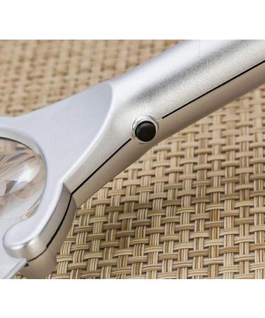 Magnifier Handheld Magnifier Reading Magnifier Portable Magnifier LED Light 2.5X 6X - Buy Online on GoSupps.com
