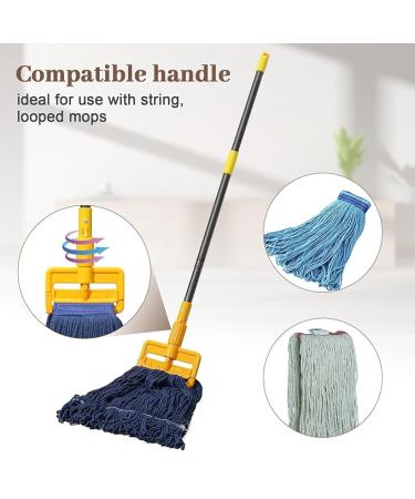 Mop Handle Commercial Heavy Duty - 60 inch Metal Commercial Mop Stick Side Gate Mop Head Replacement Holder for Floor Cleaning Clamp Mop Handle Quick Change for Wet Mop (1) - Buy Online on GoSupps.com
