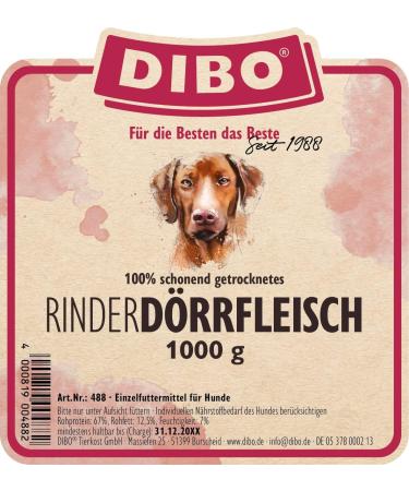 Dibo D rrfleisch (1 kg) - Natural Dog Chews Healthy Treats Chemical-Free Quality Dog Food Perfect Snacks for Dogs - Buy Online on GoSupps.com