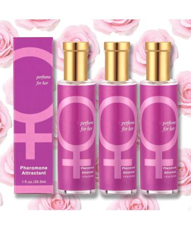 Pheromones Perfume for Women - Make Him Fall in Love with You | Magical Scents Fragrances for Woman Long Lasting Romantic Perfume 3 Pack
