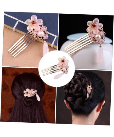 Ipetboom 1pc Hair Comb Hair Accessories Hair Gems for Women Bridal Hair Tiara for Girls Floral Hair Comb Flower Pearl Crystal Hair Hairpin Freshwater Pearl Bangs Comb Miss Wedding - Buy Online on GoSupps.com