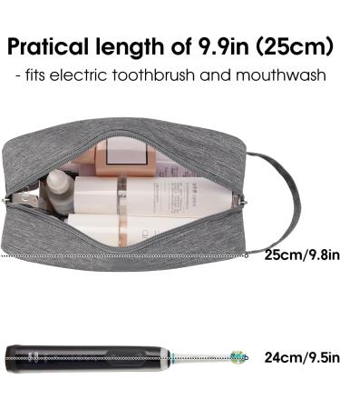Narwey Clear Travel Toiletry Bag - Grey Makeup Organizer for Women on the Go - Buy Online on GoSupps.com