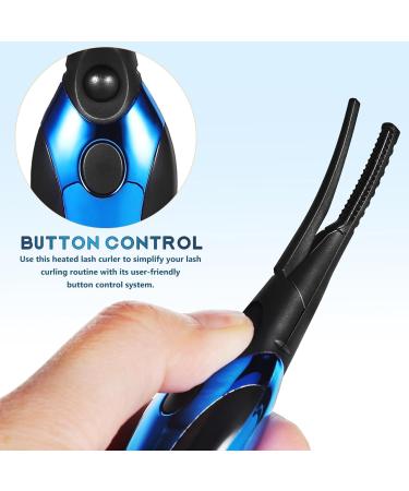 minkissy Heated Eyelash Curler Electric Eyelash Curler with Clip Rechargeable Natural Curling 3 Temp Settings 24h Long Lasting for Makeup Tools Women - Buy Online on GoSupps.com