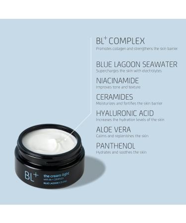 Blue Lagoon - BL+ The Cream Light Gel Moisturizer | Sustainable Bioactive Luxury Skincare (Full Size .5 oz | 15 ml) 0.5 Ounce (Pack of 1) - Buy Online on GoSupps.com