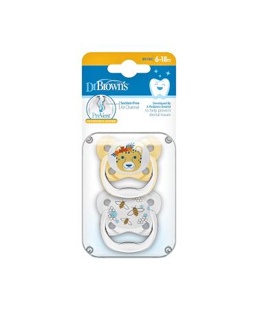 Buy Pacifier Prevent Crest Butterfly T-2 (6-18 Months) - Yellow | International Shipping Available - Buy Online on GoSupps.com
