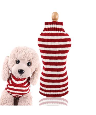 AMAONE Dog coat Chihuahua puppy leopard-Bowknot-Rosa-Rosa-Winter-Winter-Winter-Hundleidungs Eins Strickjacke pet clothing Dog jacket Small dogs (1114debkc-A XS) XS 1114debkc-A