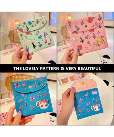 Shop Heallily 3-Piece PU Leather Sanitary Bag Set - Cute Tampon & Coin Holder for Women | Stylish Travel Organizer - Buy Online on GoSupps.com