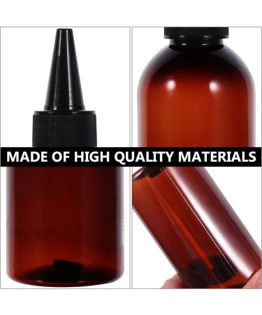 Minkissy Pack of 10 250 ml Hair Colour Bottle Applicator Hair Squeeze Bottles Shampoo Container with Twist Top Cap Pet Refillable Bottles for Hair Colour Painting (Transparent) - Buy Online on GoSupps.com