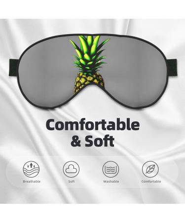 Cartoon Pineapple Sleep Mask - Unisex Adjustable Buckle Eye Mask for Travel Yoga & Home Naps - Buy Online on GoSupps.com