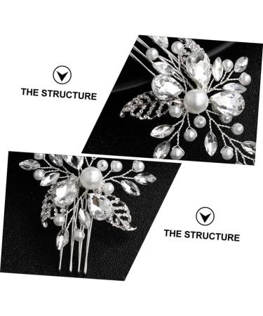 MAGICLULU 1 PC Alloy Hair Comb Creative Hair Prop Elegant Headdress Charming Bridal Headdress Hair Comb for Women Handmade Headdress Unique Head-wear Exquisite Comb Sweet Hair Supply - Buy Online on GoSupps.com