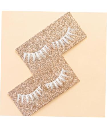 FOMIYES 3 Pairs Makeup False Eyelashes False Lash False Eyelashes Drama Lashes Cosmetic Lashes Natural False Eyelashes Carnival Makeup Supplies Upper Eyelashes Fiber 3d Fluffy White - Buy Online on GoSupps.com