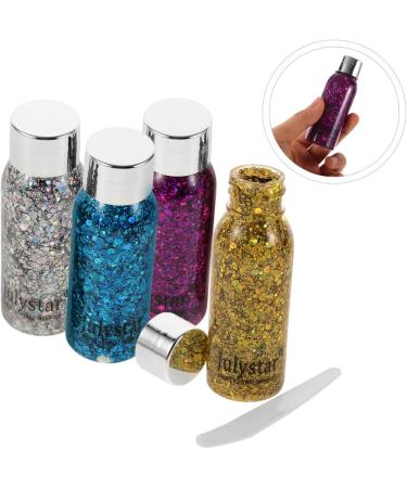 HAPINARY 4pcs Set Colorful Eye Shadow Body Glitter Spray Glitter Body Lotion Rainbow Face Glitter Liquid - Buy Online on GoSupps.com