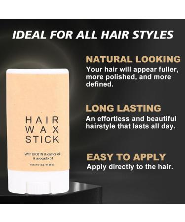 FILFEEL Hair Wax Stick Strong Grip Soft Shiny Finish Tames Flyaways and Unruly Edges with AntiStatic Coating for All Hair Types 06 Oz - Buy Online on GoSupps.com